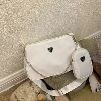 Trendy Nylon Crossbody Bag for Women | Casual Underarm Shoulder Bag & Messenger Purse for Students