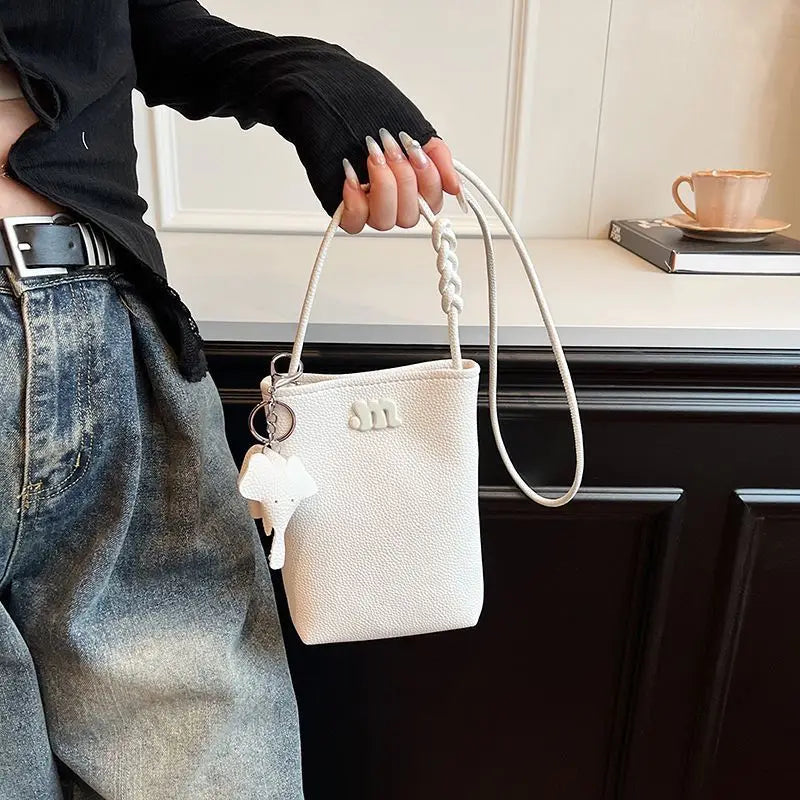 Minimalist PU Leather Crossbody Bag for Women | Luxury Small Square Shoulder Handbag & Travel Pouch