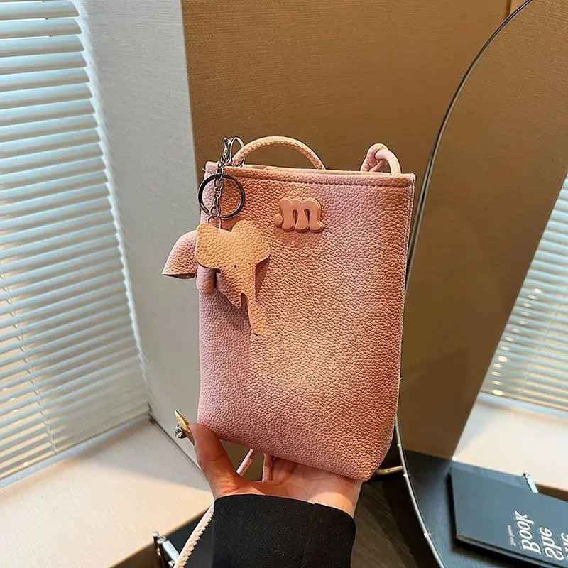 Minimalist PU Leather Crossbody Bag for Women | Luxury Small Square Shoulder Handbag & Travel Pouch
