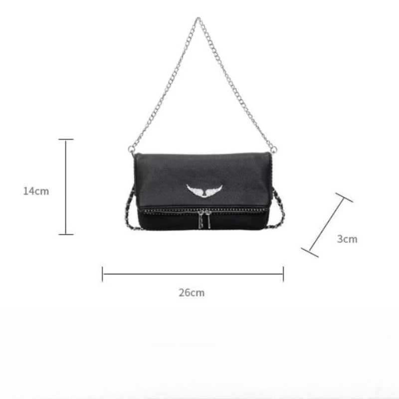 Fashionable Crossbody Bags for Women | Minimalist Chain Designer Shoulder Bag & Retro Purse