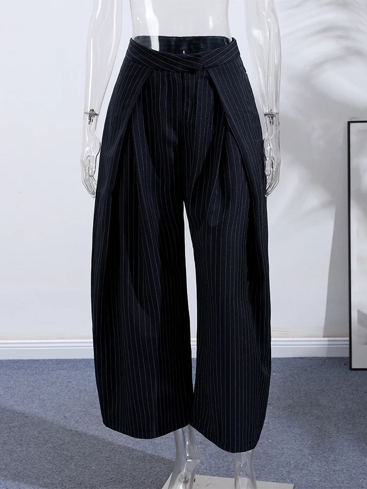 Women's Boho Palazzo Pants | Adjustable Wrap Waist Wide Leg Summer Trousers