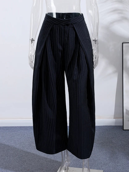 Women's Boho Palazzo Pants | Adjustable Wrap Waist Wide Leg Summer Trousers