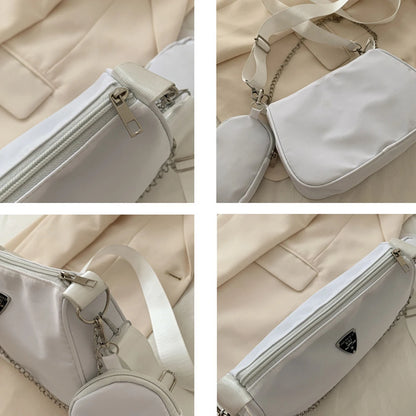 Trendy Nylon Crossbody Bag for Women | Casual Underarm Shoulder Bag & Messenger Purse for Students