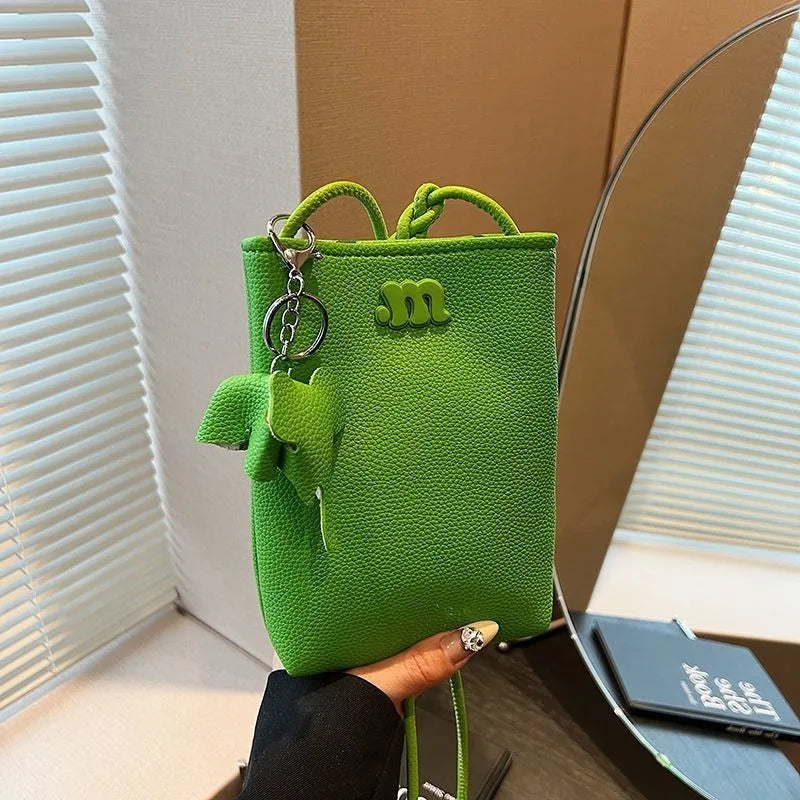 Minimalist PU Leather Crossbody Bag for Women | Luxury Small Square Shoulder Handbag & Travel Pouch