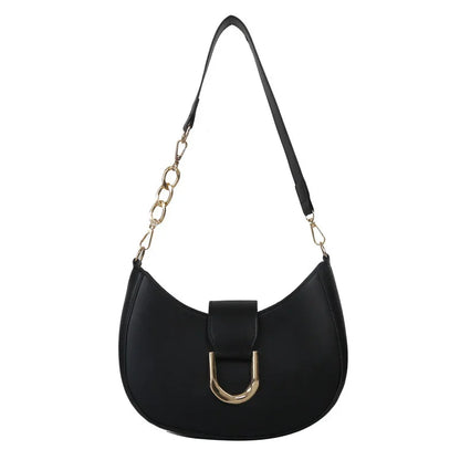 Trendy PU Leather Shoulder Bag for Women | Stylish Underarm Purse & Crossbody Handbag with Zipper